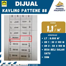 TANAH KAVLING DI PATENE 88 PERGUDANGAN