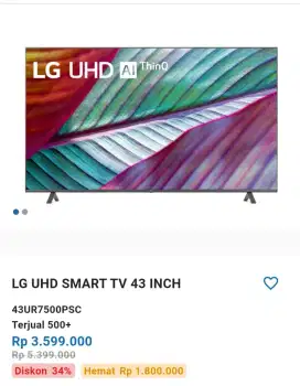 SMART TV LG 43 UHD 4K AI 43UR7509PSC