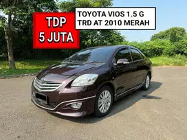 TOYOTA VIOS G TRD AT 2010 MERAH PROMO MURAH DP MINIM 5 JUTA NEGO