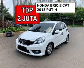 HONDA BRIO E CVT 2018 PUTIH PROMO MURAH DP MINIM 2 JUTA