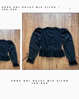 Blouse Crop - All Black