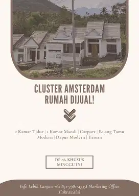 Rumah Mewah Harga Murah di Cluster Berkelas!