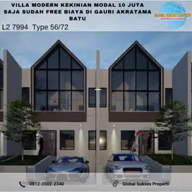 Rumah Villa Asri Mewah Elegant di Gauri Akratama Kota Batu