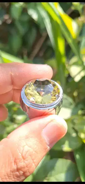 Batu citrine cutting HQ ring monel