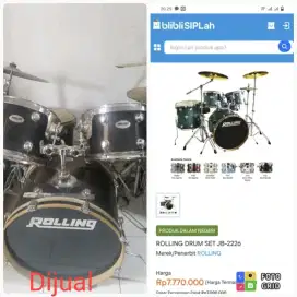 Istimewa Dijual! Drum Rolling Drum set JB226