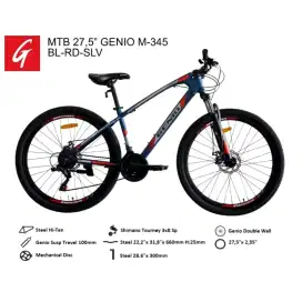 Sepeda Sapedah MTB Genio M-345 uk 27.5 - Desain Thrill