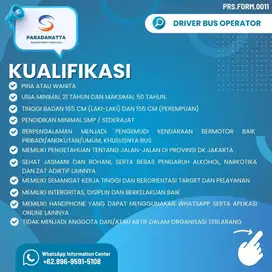 Lowongan Driver Bus Operator Jabodetabek