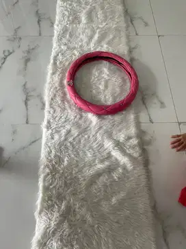 Bulu dashboard + sarung setir pink