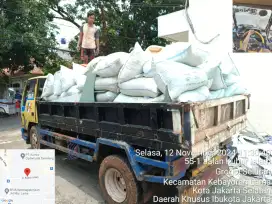 Jasa buang puing angkut tanah