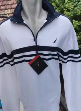 Jaket sweater NAUTICA PUTIH original sisa ekport