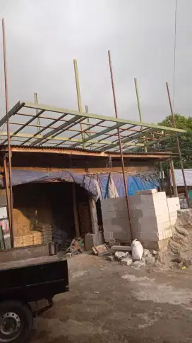 Kanopi +gudang semen
