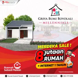 RUMAH SUBSIDI DI BOYOLALI 8 JUTA ALL IN