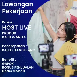 Lowongan kerja host live