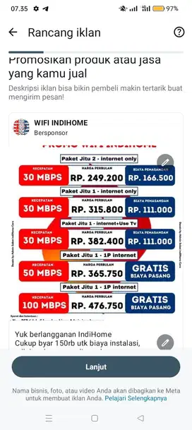 Pasang Wifi indihome