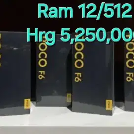 Obral Murah new Poco F6 8/256 & 12/512 grs resmi, bs kredit/TT