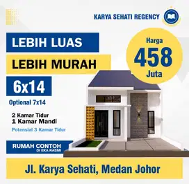 rumah murah di karya sehati medan johor. hanya 458 juta