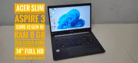 Laptop core i3 gen 10 siap pake