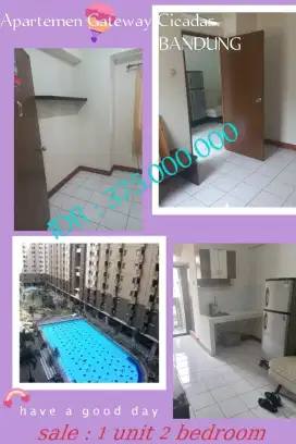 Di jual - 1 unit apartemen gateway Cicadas bandung