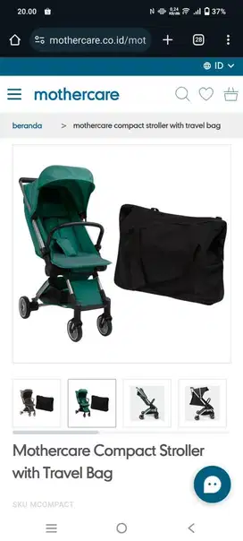 Stroller m compact black