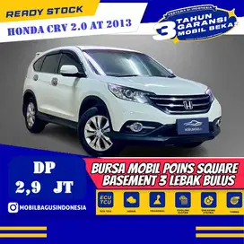 [Dp 2,9 Jt] Honda CRV 2.0 SUV AT 2013 Putih No PoL Ganjil