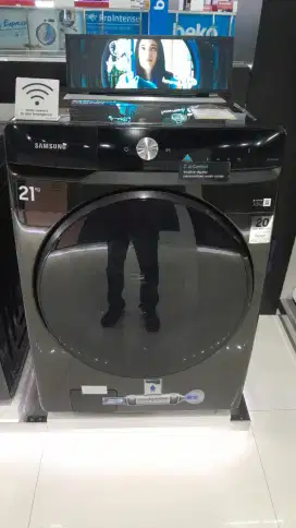 Mesin cuci Samsung front loading 21kg dan dryer 12kg bisa dikredit