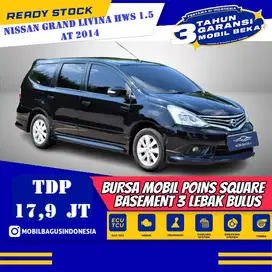 [Dp 17,9 Jt] Nissan Grand Livina 1.5 Highway Star MPV AT 2014 Hitam