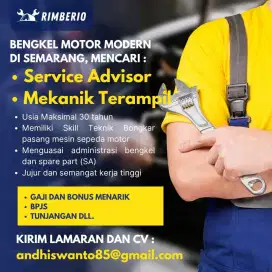 Service Advisor dan Mekanik Bengkel Motor