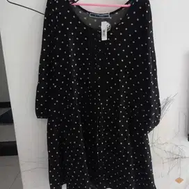 dress tunik warna hitam cantik