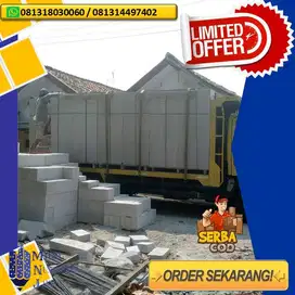 Hebel Bata ringan FULL UK 10X20X60  TYPE AAC (TERMURAH)