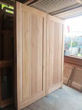 Pintu kayu kayu mahoni kering minimalis