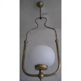 Vintage antik - art deco Joseph Rute lampu minyak gantung retro