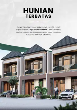 Dijual Villa 2 Tingkat Jalan Eka Surya Komplek Karya Ville Medan Johor