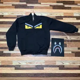 Jaket fendi hitam