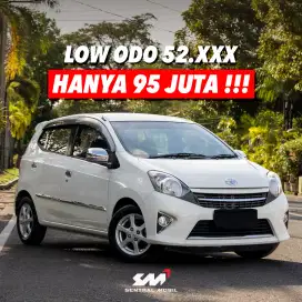 ODO 52RB ASLI TOYOTA AGYA G MT PUTIH 2015