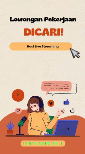 Host Live Streaming berpengalaman