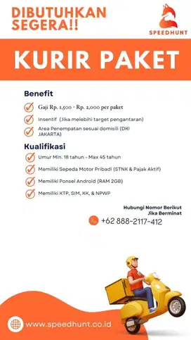 LOKER KURIR JAKSEL DAN JATIM