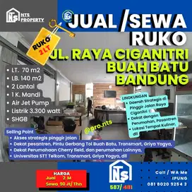 JUAL / SEWA RUKO 2 LANTAI JL. RAYA CIGANITRI KAB. BANDUNG