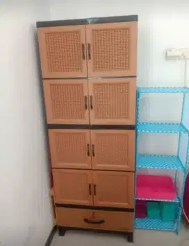 LEMARI PLASTIK CABINET ROTAN SINTETIS CRS-MU 48D NAPOLLY