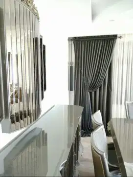 Jual gordyn gorden tirai vertikal roll blind jasa wallpaper dinding vi