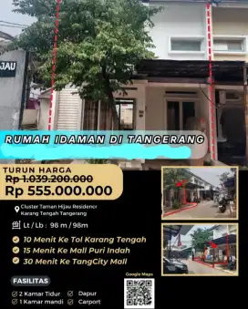 Dijual Rumah Taman Hijau Residence Karang Tengah