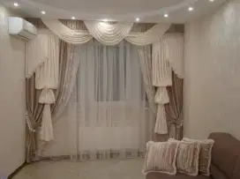Jual gordyn gorden tirai vertikal roll blind jasa wallpaper dinding vi