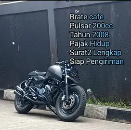 Brate Cafe. Bajaj Pulsar 2008. Surat Lengkap. Pajak Mati 1 Tahun.