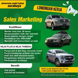 Lowongan sales marketing mobil bekas