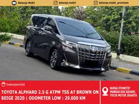 [LOW KM 29RB] Toyota Alphard 2.5 G ATPM TSS AT NIK 2020 Pemakaian 2021