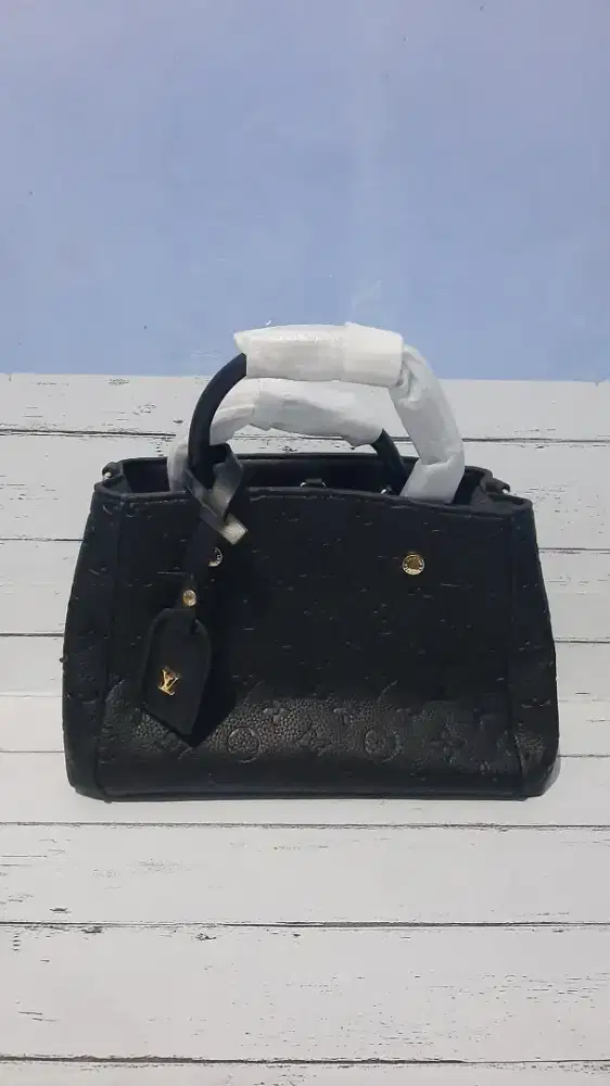 Tas Montaigne BB Louis Vuitton Baru, Original Tas LV Hitam Asli