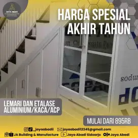 LEMARI DAN ETALASE ACP ALUMINIUM KACA