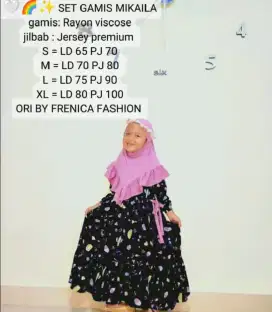 Jasa jahit paksian, gamis , blouse, gamis anak , pakaian anak, setelan