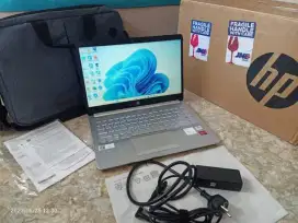 LAPTOP HP 14S KEYBOARD BACKLIT MENYALA RAM 8GB SSD 512GB LENGKAP DUS