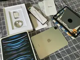 iPad Pro M2 WiFi 128gb 2022 Silver Fullset Mulus 11 inch