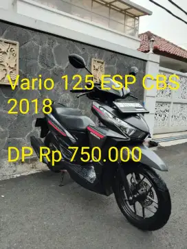 Vario 125 2018. Pajak ON. Standar. Mulus. Ori. Ban OK. Cash/Kredit/TT